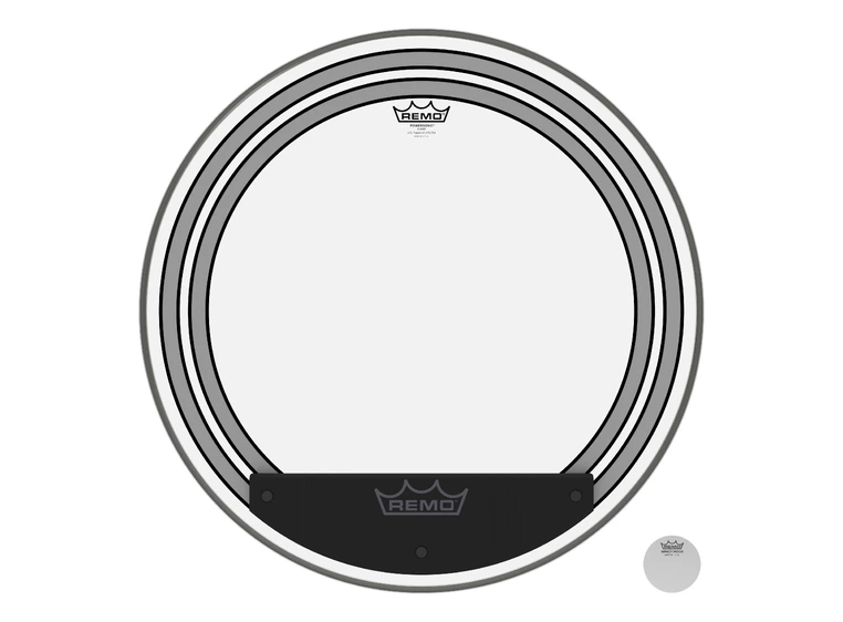 Remo PW-1324-00 Powersonic Clear 24 Basstrommeskinn 